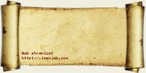 Kaća Bzeničanin vizit kartica